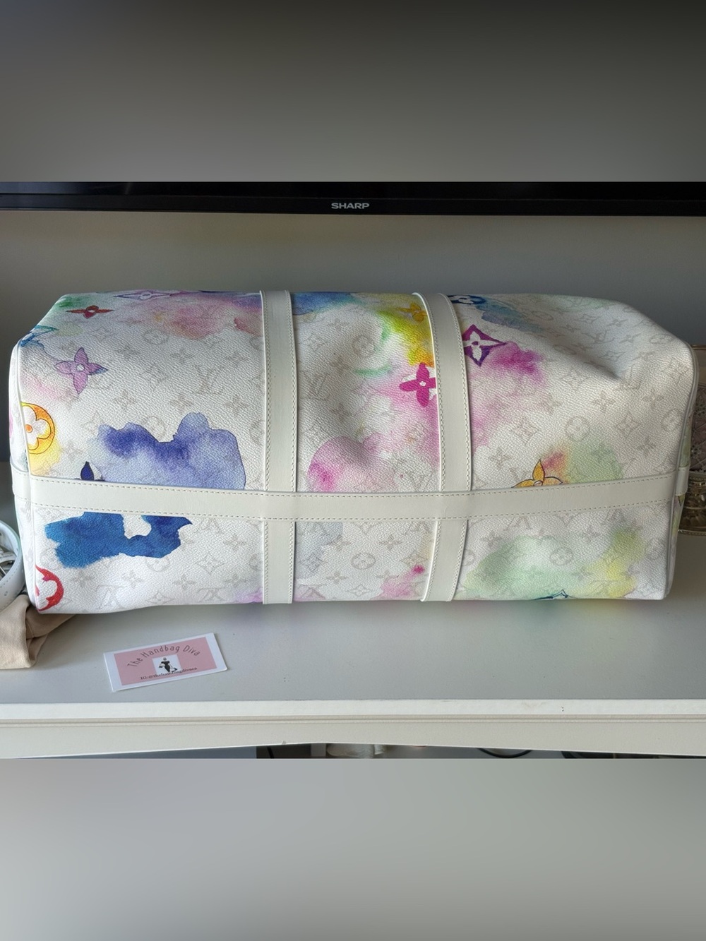 🌸Louis Vuitton Watercolor Keepall B 50🌸 - Picture 7 of 16